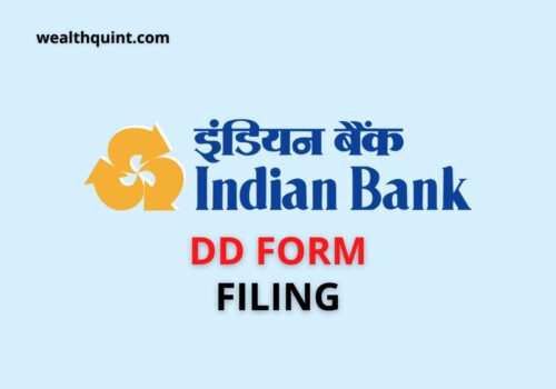 Indian Bank DD form Filling
