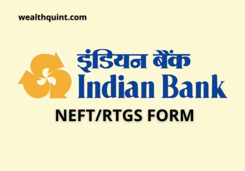 Indian Bank NEFT Form