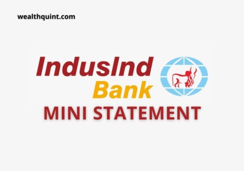IndusIand Bank Mini Statement