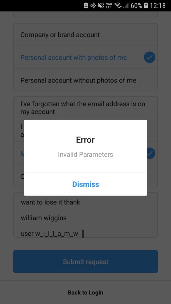 How To Fix Instagram Invalid Parameters Error 2 Instagram Invalid Parameters Error
