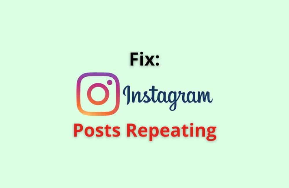 Instagram Posts repeating