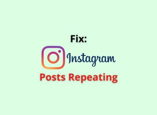 Instagram Posts repeating