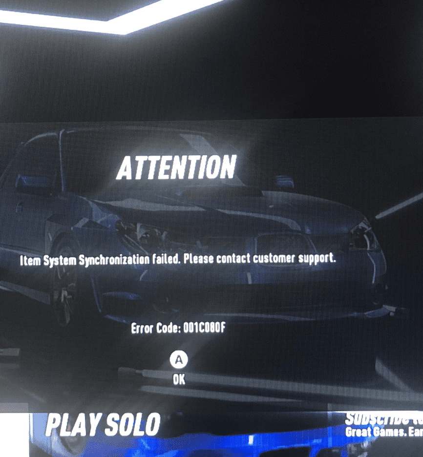 How to Fix "Error Code 001C080F" in NFS Heat 1 Item System Synchronization Failed Error Code 001C080F