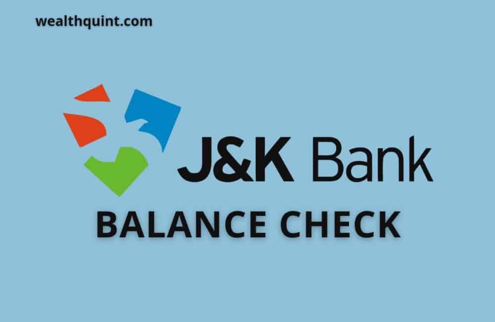 JK Bank Balance check Number