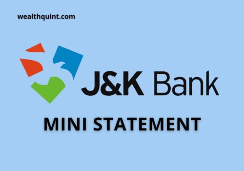JK Bank Mini Statement