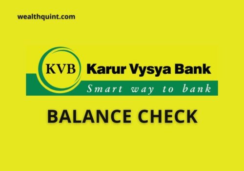 KVB Bank Balance check