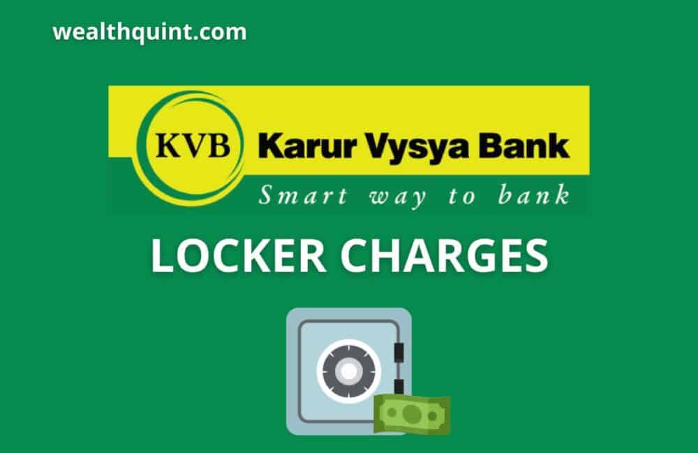 KVB Bank Locker Charges
