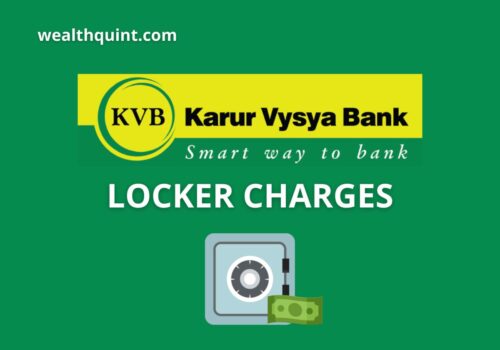 KVB Bank Locker Charges
