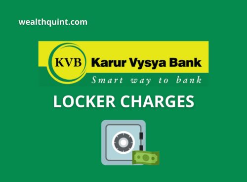 KVB Bank Locker Charges