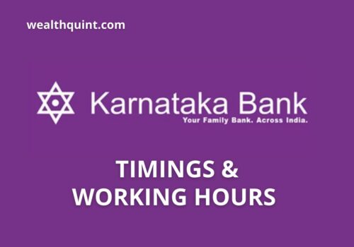 Karnataka Bank Timings & Working Hours