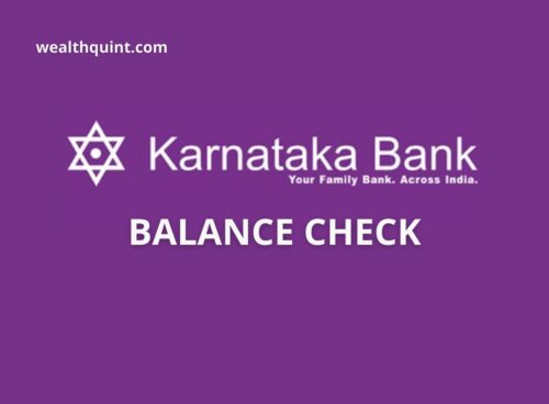 Karnataka bank balance check