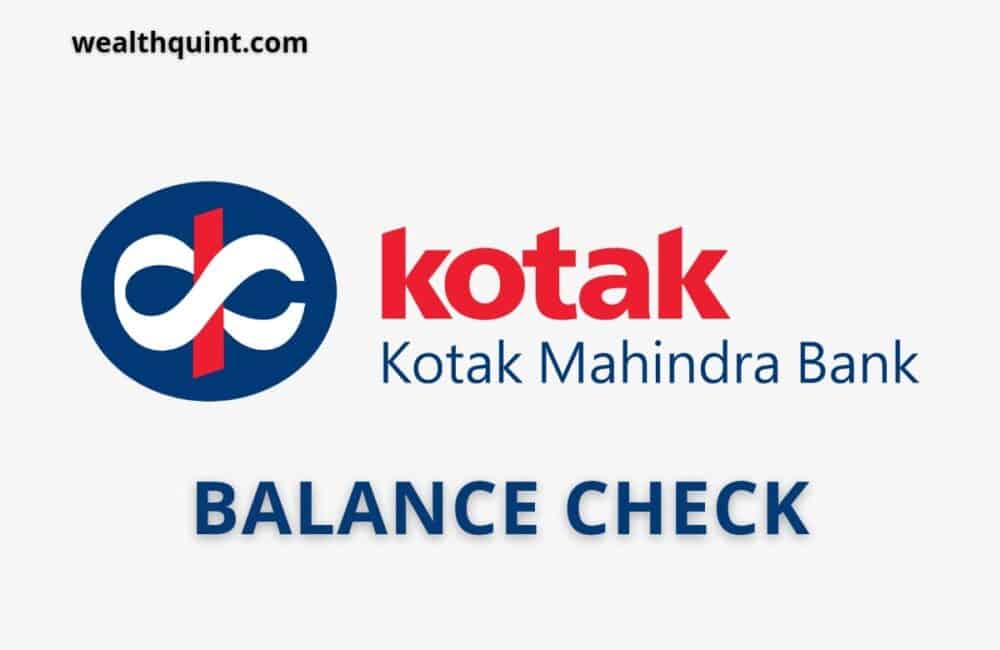 Kotak Mahindra Bank Balance Check Number 1 Kotak Bank Balance check number