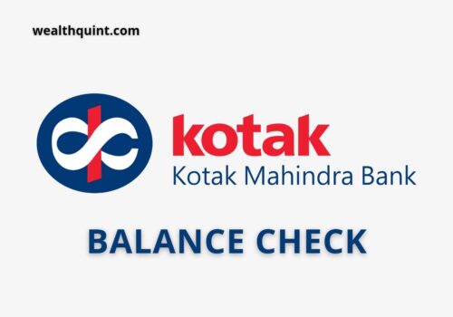 Kotak Bank Balance check number