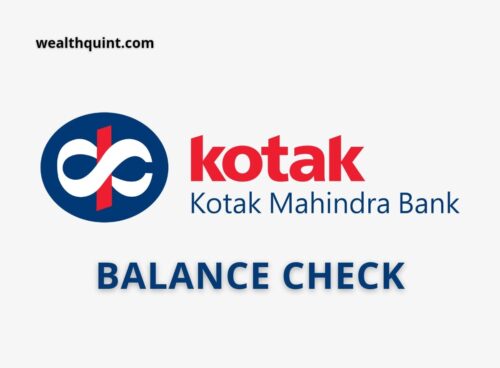 Kotak Bank Balance check number
