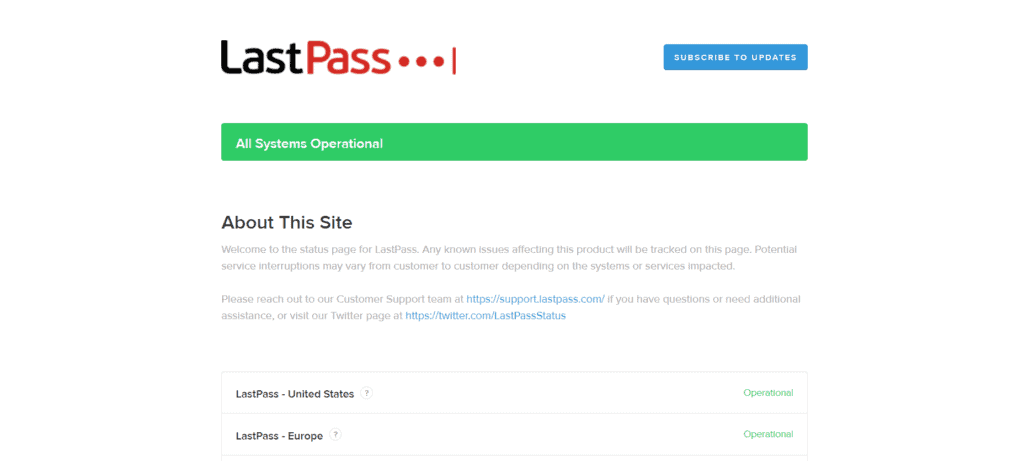 How To Fix LastPass Edit Button Not Working 2 LastPass Server Status