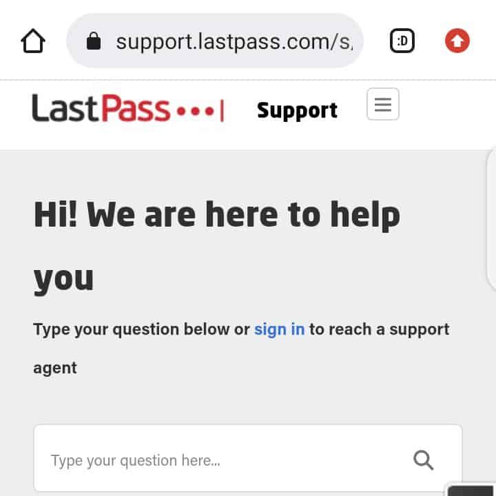 How To Fix LastPass Chrome Extension Not Working 7 LastPass contact support 1
