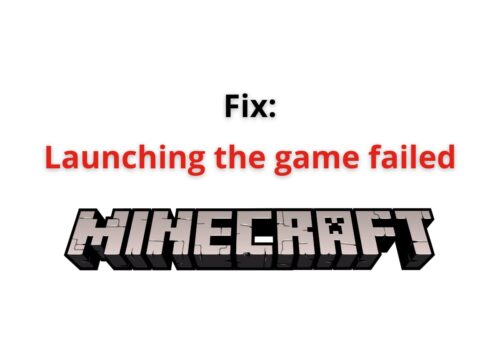 Launching The Game Failed Minecraft