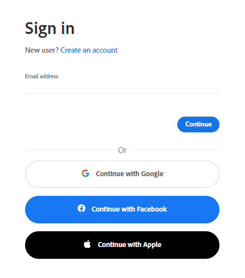 How to Delete Adobe Account? 2 Login into adobe account