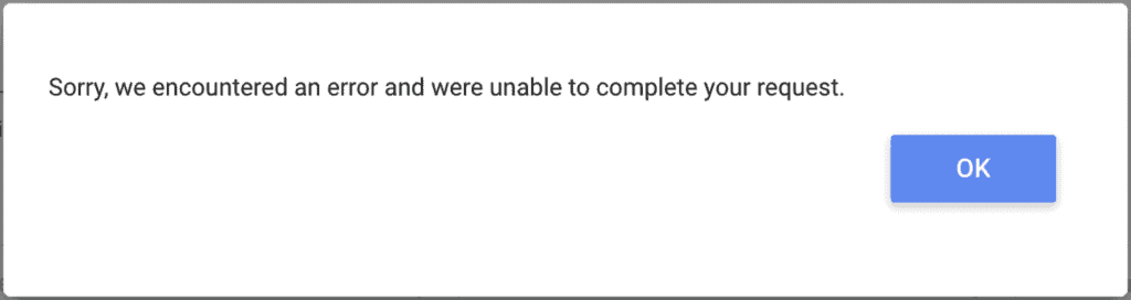 How to Fix “Sorry, we encountered an error and were unable to complete your request” on Looker Studio 1 Looker Studio error message sorry encountered error unable request