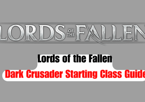 Lords of the Fallen Dark Crusader Starting Class Guide