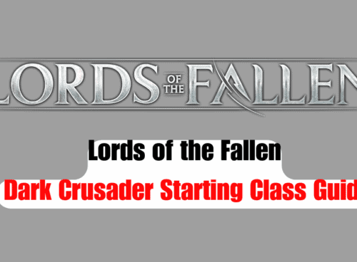 Lords of the Fallen Dark Crusader Starting Class Guide