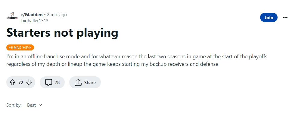 How to Fix Madden NFL 24 depth chart not working 2 Madden NFL 24 depth chart not working