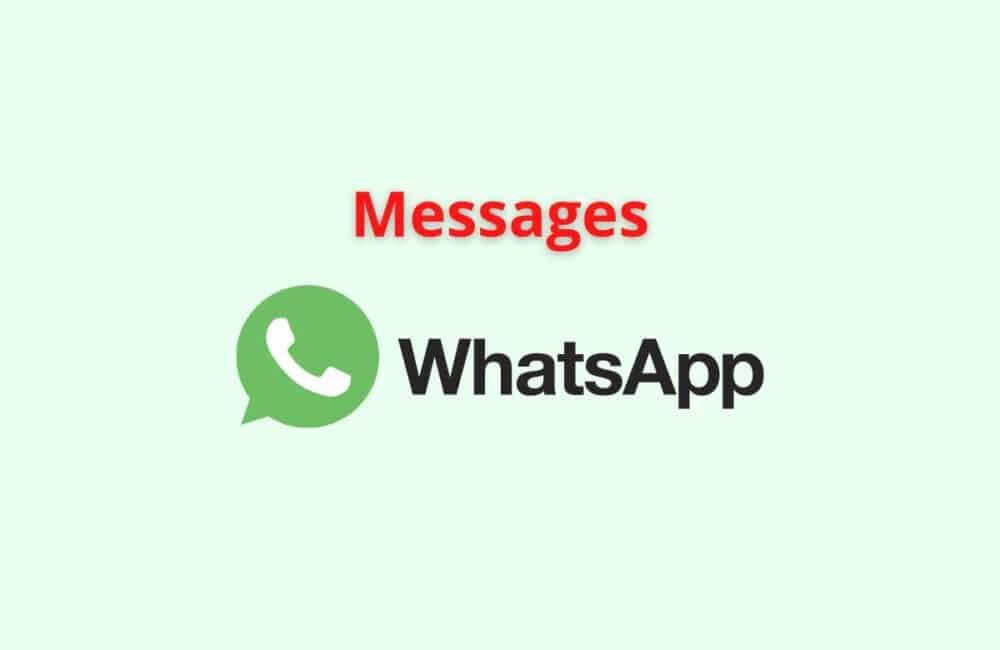 Messages WhatsApp