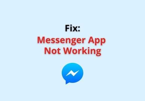 Messeneger app not working
