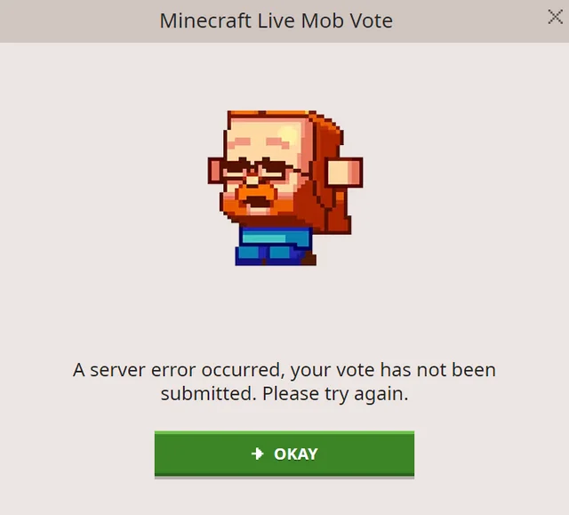 How to Fix Minecraft Mob Vote Server Error 2 Minecraft Mob Vote Server Error