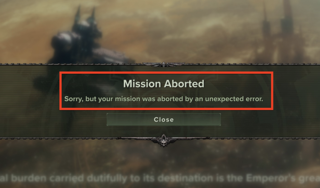 How to Fix "Mission Aborted" in Darktide 1 Mission Aborted Sorry but your mission is aborted by an expected error darktide