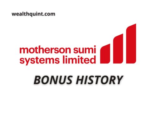 Motherson sumi bonus history