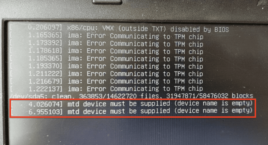 How to Fix "Mtd Device Must Be Supplied Device Name Is Empty" Error 1 Mtd Device Must Be Supplied Device Name Is Empty