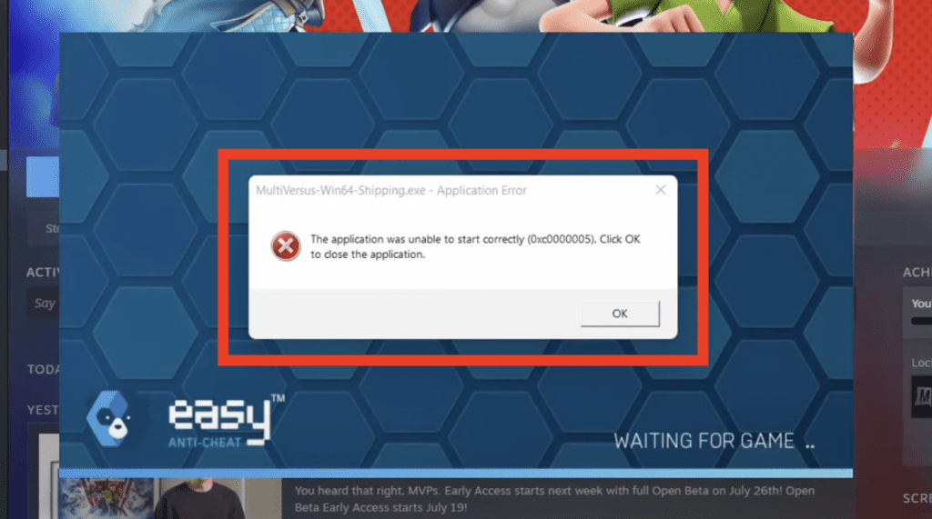 Fix: MultiVersus Application Was Unable To Start Correctly 2 MultiVersus The application was unable to start correctly
