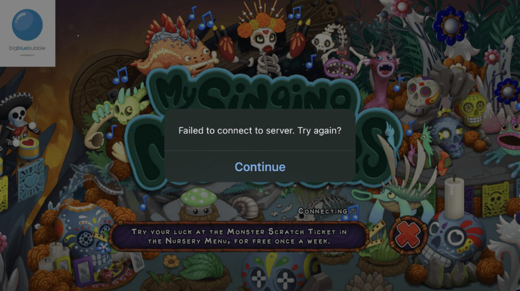 My Singing Monsters Failed To Connect To Server