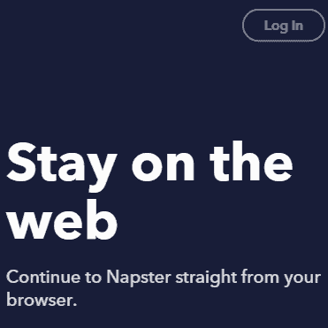 How To Fix Napster Login Problem 2 Napster login from the web