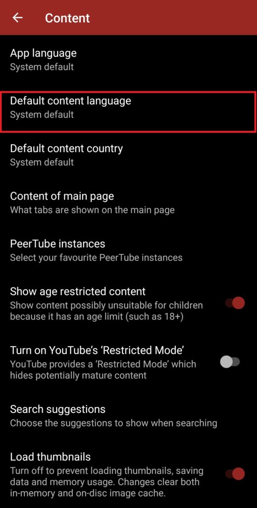 How To Fix Newpipe Content Unavailable 2 NewPipe System Default 1