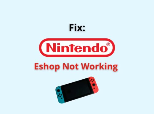 Nintendo eShop not working