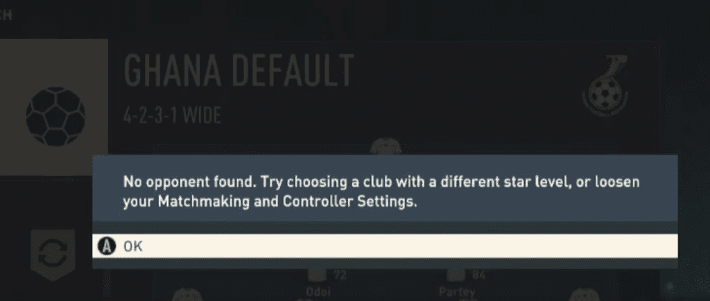 How to Fix "No Opponent Found" in FIFA 23 1 No Opponent Found FIFA 23