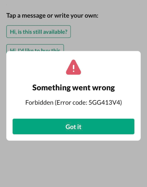 How to Fix "Error Code 5gg413v4" on OfferUp 1 OfferUp Error Code 5gg413v4