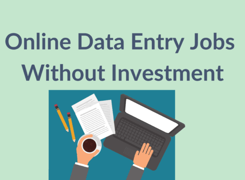 Online data entry jobs without investment