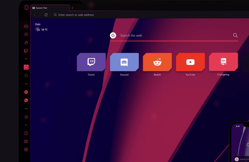 Opera GX Twitch Working