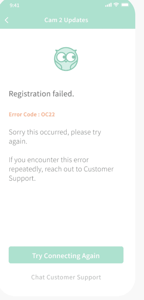 How To Fix Owlet Error Code OC 21 1 Owlet Error Code OC 21