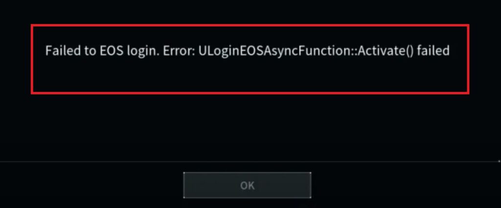 How To Fix Palworld Failed To EOS Login Error ULoginEOSAsyncFunction::Activate() Failed 2 Palworld Failed to EOS login Error