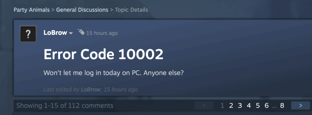 How to Fix Party Animals Error Code 10002 Failed to Fetch Account Data 3 Party Animals Error Code 10002