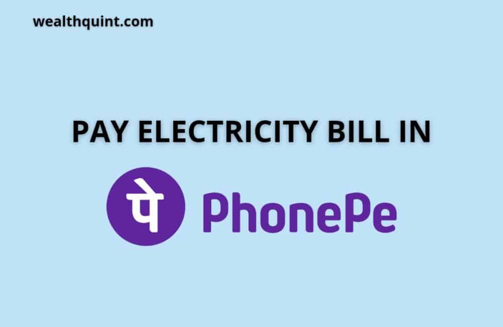 Pay electricity bill in phonepe