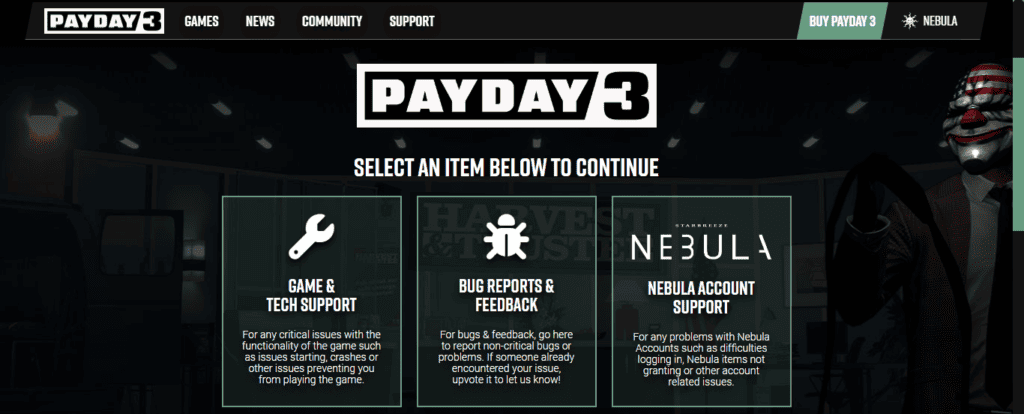 How To Fix PAYDAY3 PS5 Not Working 5 PayDay 3 PS5 Not Working Payday 3 Customer Support