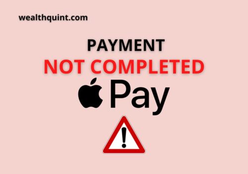 Payment not completed apple pay