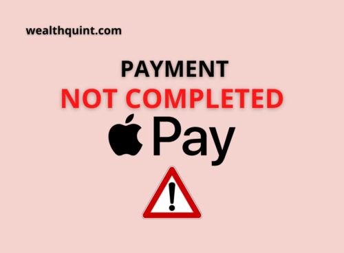 Payment not completed apple pay