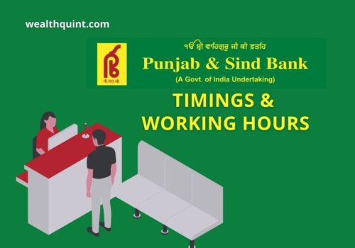 Punjab & Sind Bank Timings & Working Hours