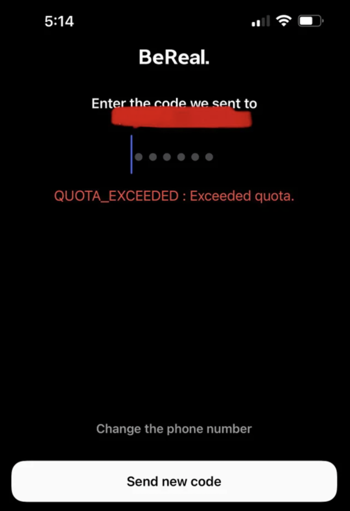 How to Fix "Quota Exceeded" on BeReal 1 Quota exceeded on BeReal